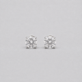 2 Ct. Lab-Grown Diamond Round Cut Solitaire Studs Push Back Earrings (EF-VS)