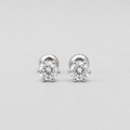 2 Ct. Lab-Grown Diamond Round Cut Solitaire Studs Screw Back Earring (EF-VS)