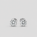 2 Ct. Lab-Grown Diamond Round Cut Solitaire Studs Earrings (EF-VS)