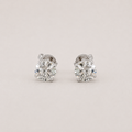 1 Ct. Lab Grown Diamond Stud Earrings Round Cut (VS-EF)