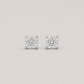 1 Ct. Lab Grown Diamond Cushion Cut Stud Earrings (VS-EF)