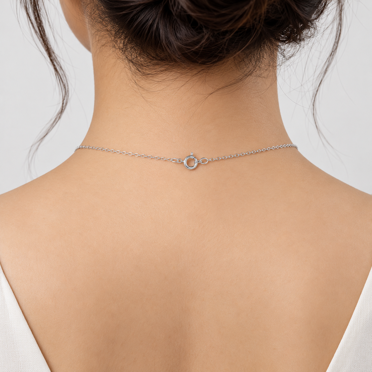 1 Ct. Lab Grown Diamond Pear Solitaire Pendent Necklace (VS-EF)