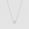 1.5 Ct. Round Solitaire Lab Grown Diamond Pendant Necklace (VS-EF)