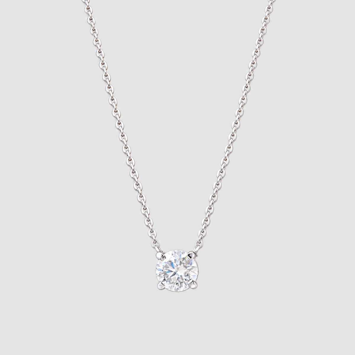 1.5 Ct. Round Solitaire Lab Grown Diamond Pendant Necklace (VS-EF)