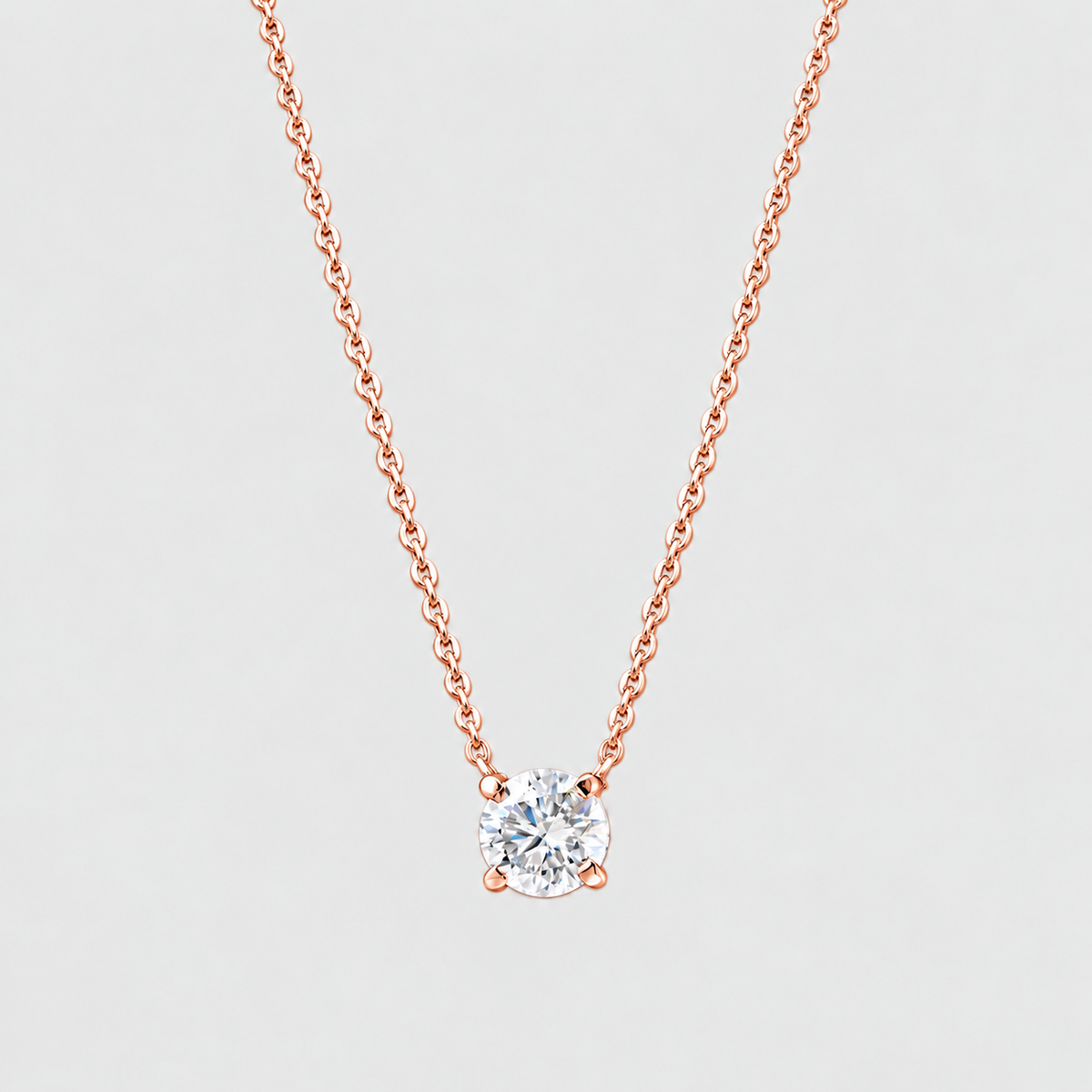 1.5 Ct. Round Solitaire Lab Grown Diamond Pendant Necklace (VS-EF)