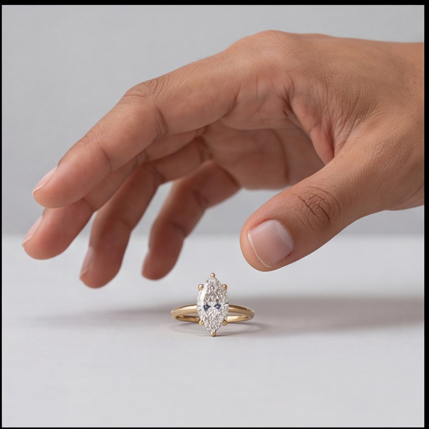 2.00 Ct. (VS-EF) Marquise Cut Lab-Grown Diamond Solitaire Engagement Ring for Women