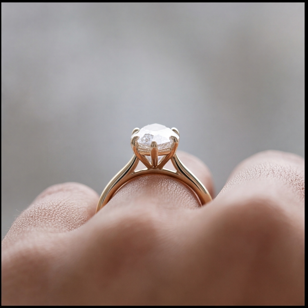 2.00 Ct. (VS-EF) Marquise Cut Lab-Grown Diamond Solitaire Engagement Ring for Women