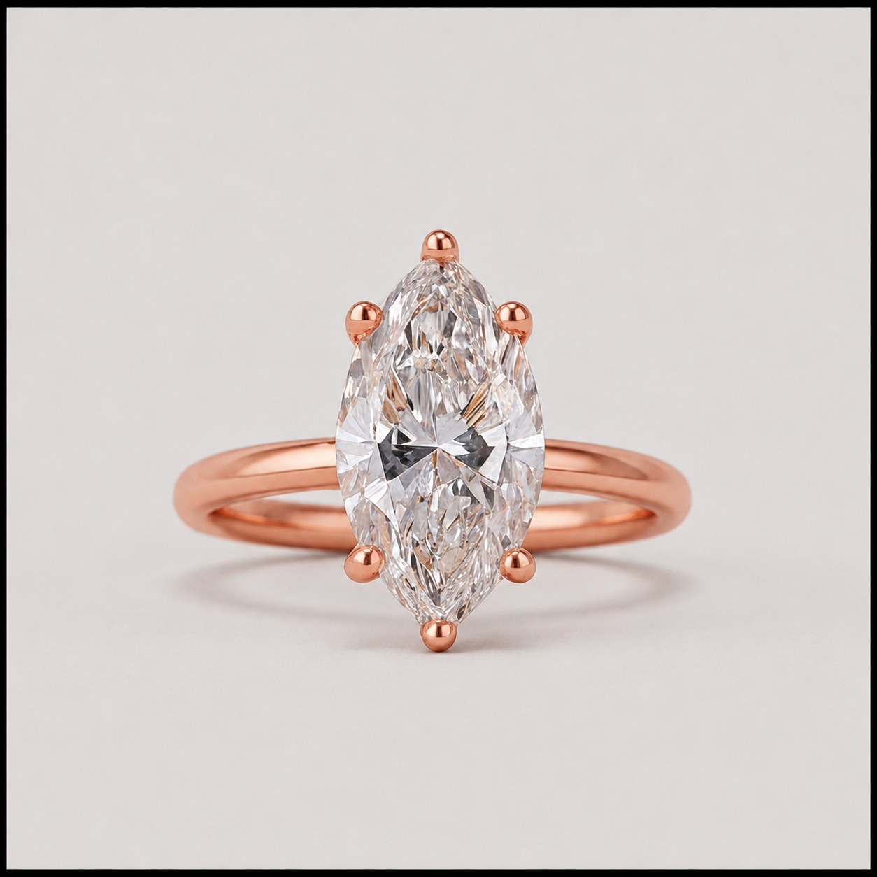 2.00 Ct. (VS-EF) Marquise Cut Lab-Grown Diamond Solitaire Engagement Ring for Women