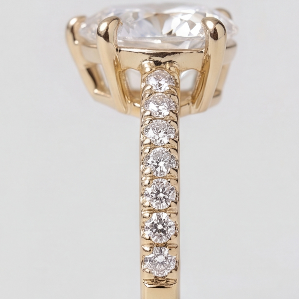 2.80 Ct. Lab Grown Diamond Heart Cut Engagement Ring (VS-EF)