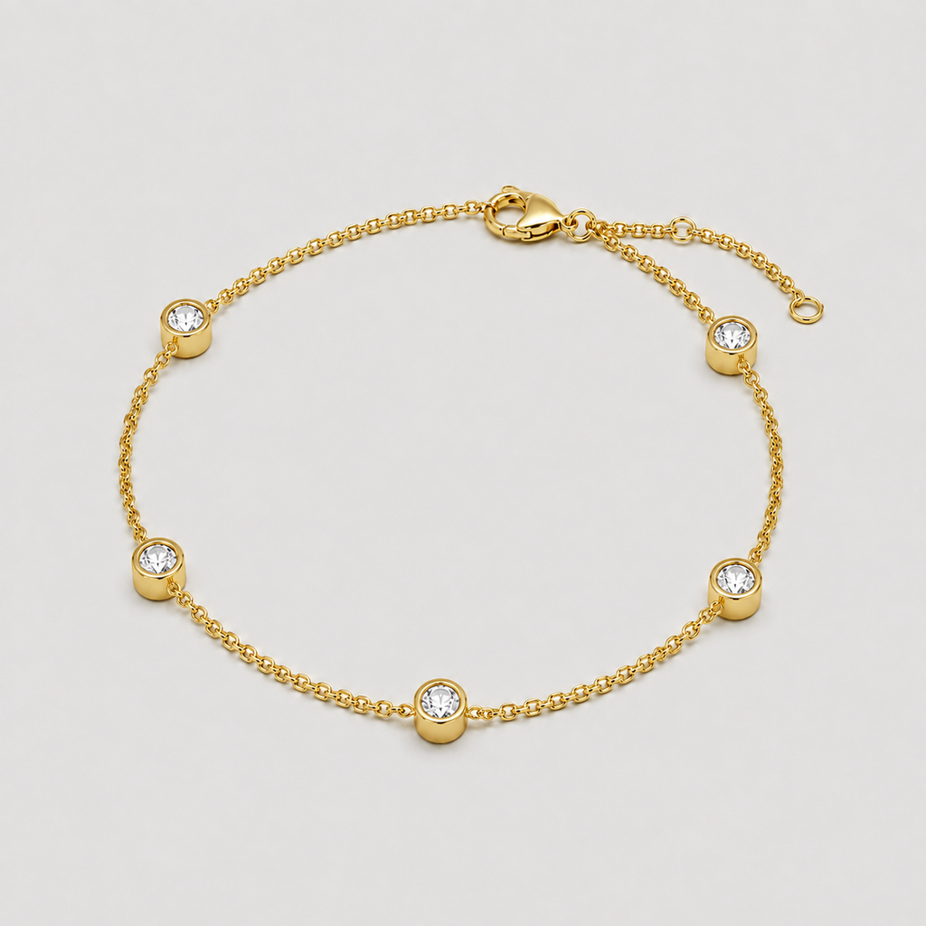 Lab Grown Diamond Round Station Bracelet 0.75 Ct. (EF-VS SI)