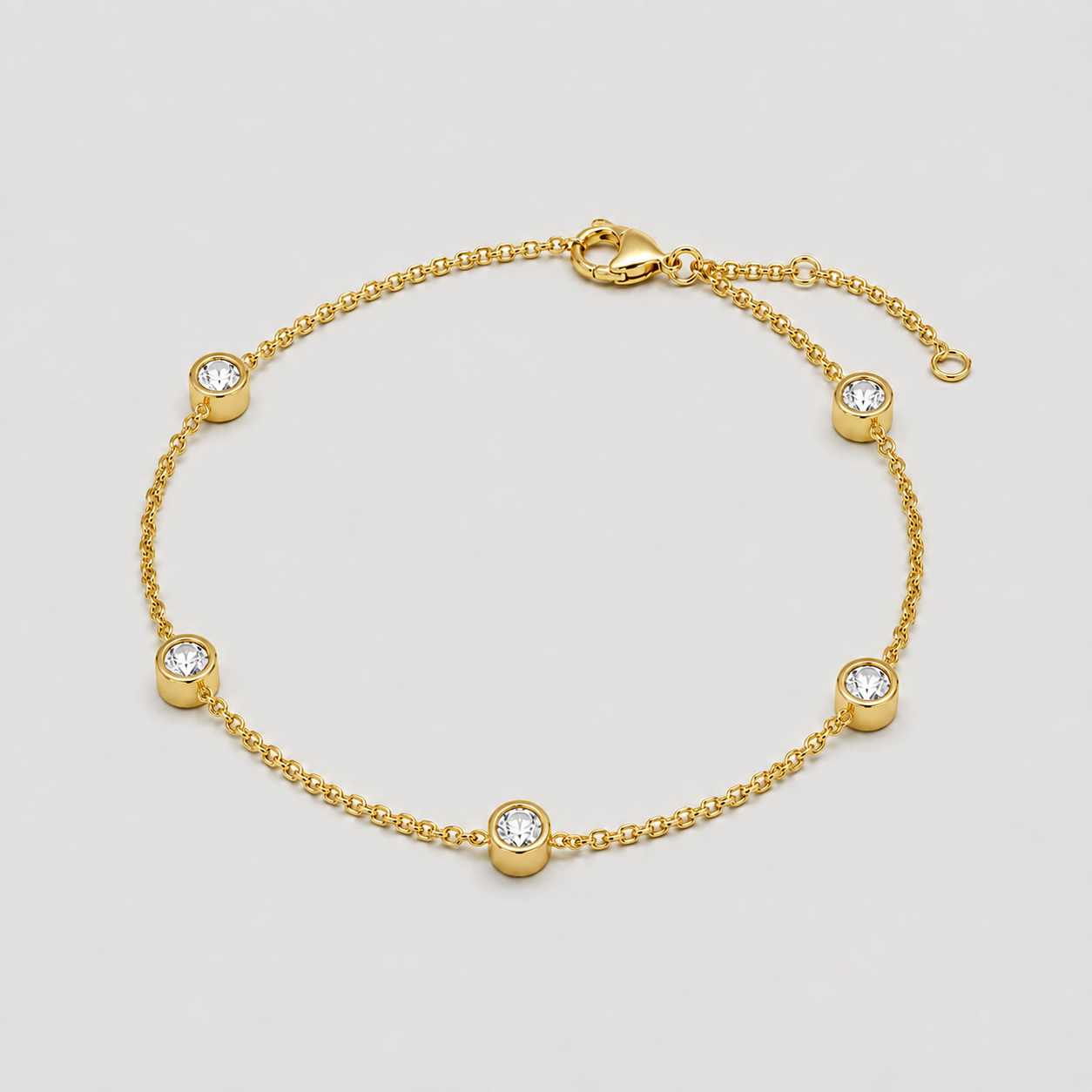 Lab Grown Diamond Round Station Bracelet 0.75 Ct. (EF-VS SI)