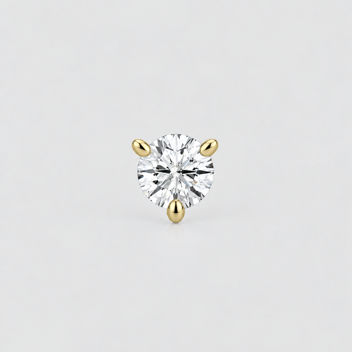 2 Ct. Lab Grown Diamond 3 Prong Stud Earring (VS-EF)