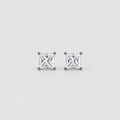 3 Ct. Lab Grown Diamond Princess Cut Stud Earrings (VS-EF)