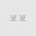 2 Ct. Lab Grown Diamond Princess Cut Stud Earrings (VS-EF)