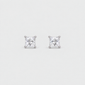 3 Ct. Lab Grown Diamond Princess Cut Stud Earrings (VS-EF)