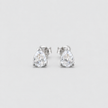 3 Ct. Lab Grown Diamond Pear Cut Stud Earrings (VS-EF)