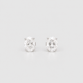 5 Ct. Lab Grown Diamond Oval Cut Stud Earrings (VS-EF)