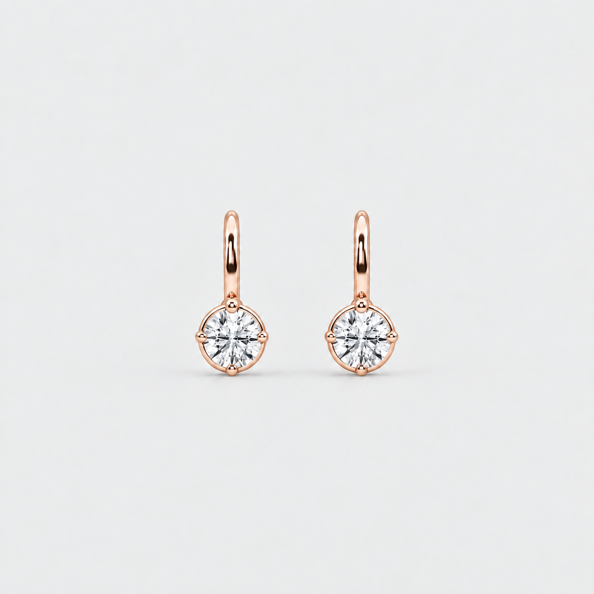 3 Ct. Lab-Grown Diamond Round Solitaire Dangle (VS-EF)