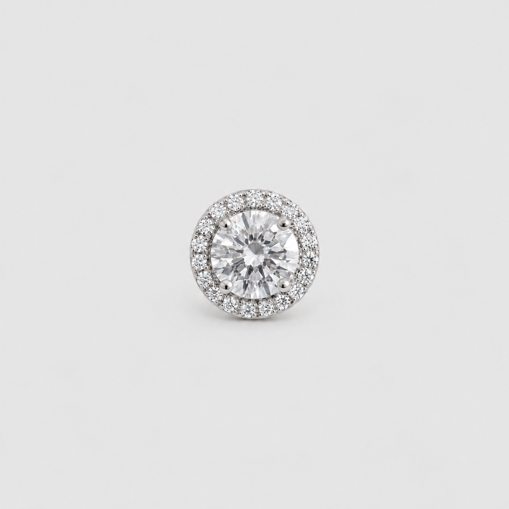 Lab-Grown Diamond Men's Halo Studs 0.90 Ct. (VS-EF)