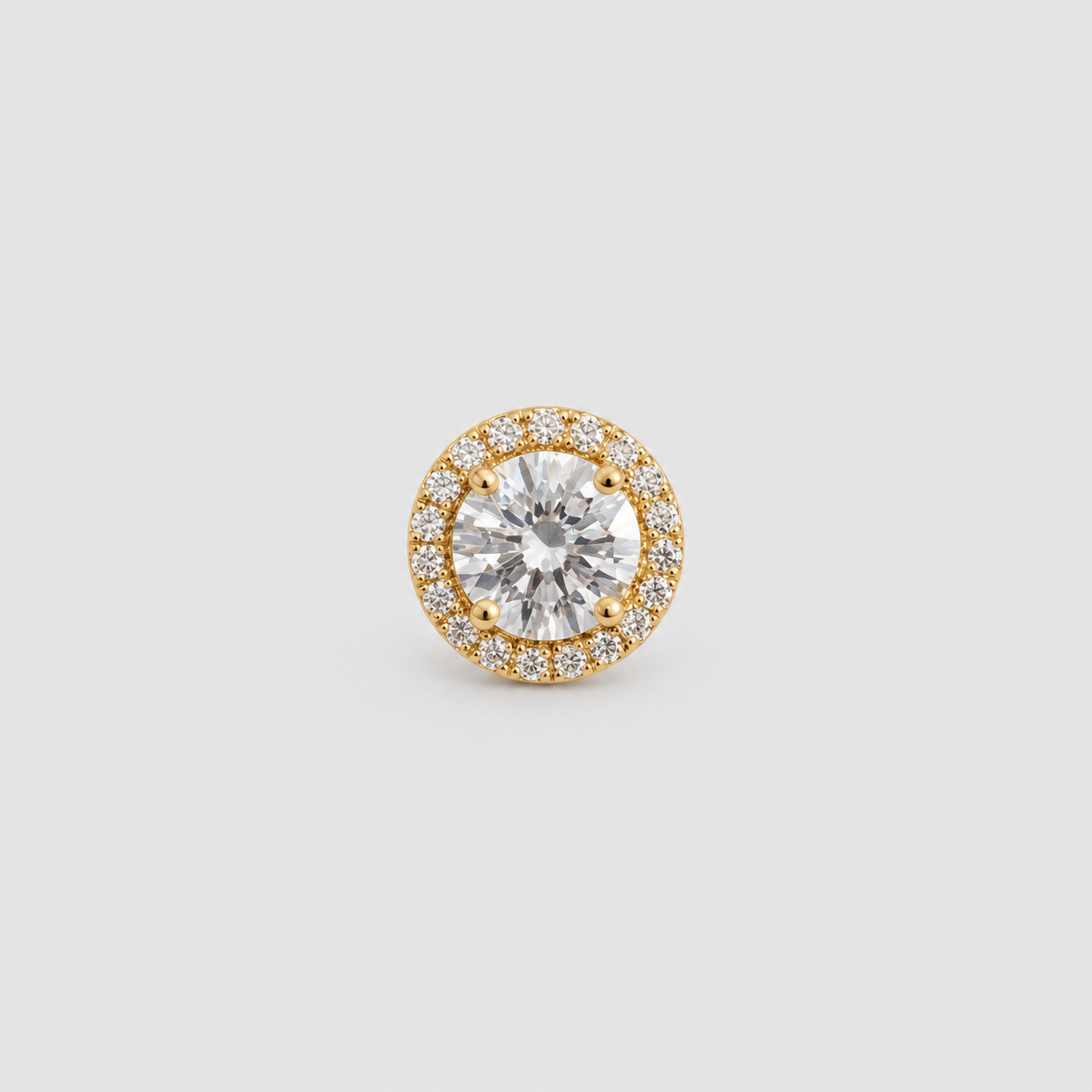 Lab-Grown Diamond Men's Halo Studs 0.90 Ct. (VS-EF)