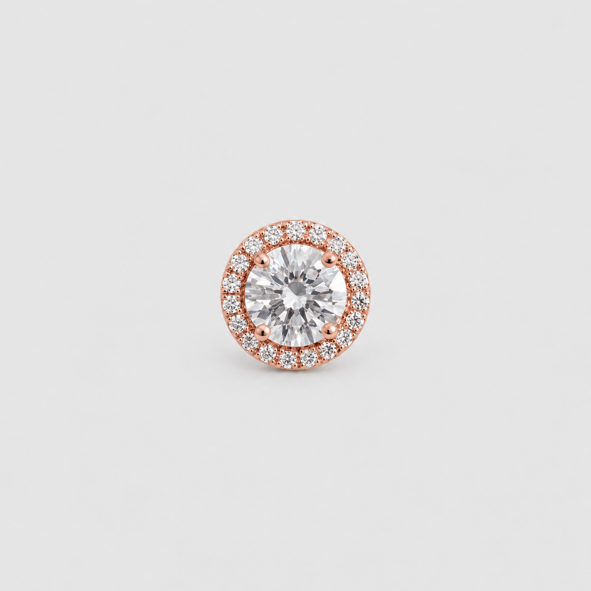 Lab-Grown Diamond Men's Halo Studs 0.90 Ct. (VS-EF)
