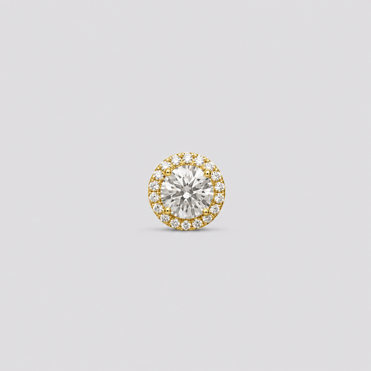 1.40 Ct. Lab-Grown Diamond Halo Studs Round-Cut (VS-EF)