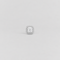 Lab-Grown Diamond Men's Halo Cushion-Cut Studs 0.55 Ct. (VS-EF)