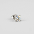 1 Ct. Lab Grown Daimond Round Cut Solitaire Studs (VS-EF)