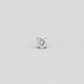 Lab Grown Diamond Round Bezel Setting Solitaire Studs 0.60 Ct. (VS-EF)