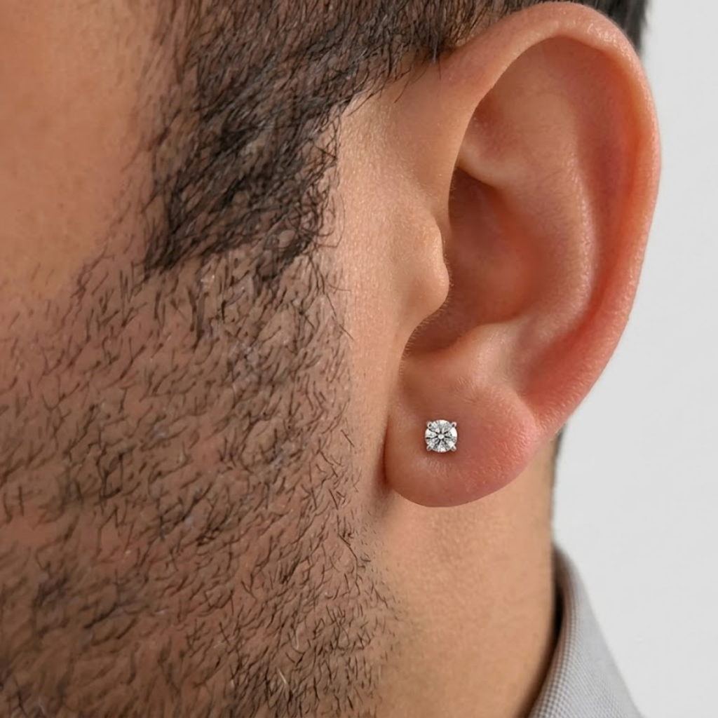 Lab Grown Diamond Solitaire Studs 0.50 Ct. (VS-EF)