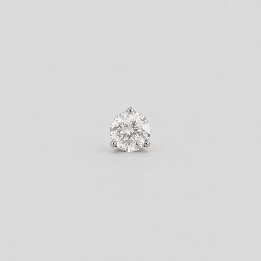 1 Ct. Lab Grown Diamond Solitaire Men's Studs (VS-EF)
