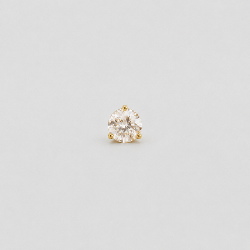 1 Ct. Lab Grown Diamond Solitaire Men's Studs (VS-EF)