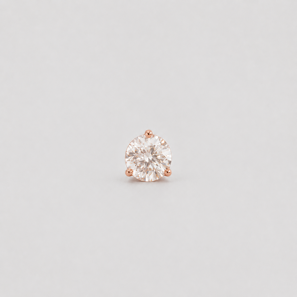 1 Ct. Lab Grown Diamond Solitaire Men's Studs (VS-EF)