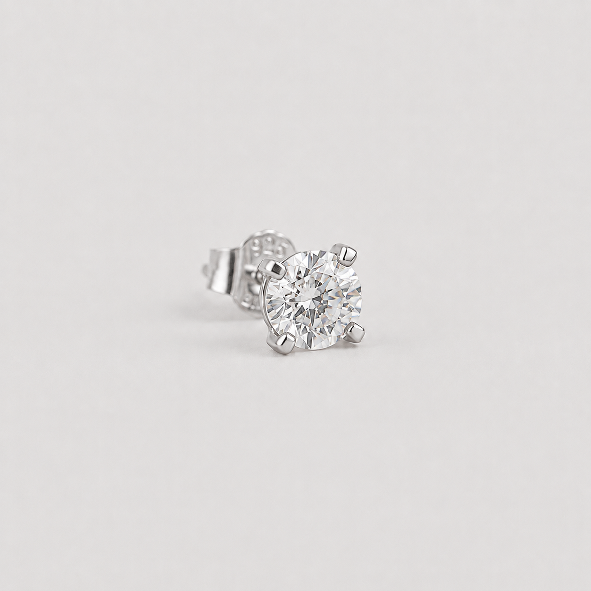 Lab Grown Diamond Round Solitaire Studs 0.75 Ct. (VS-EF)
