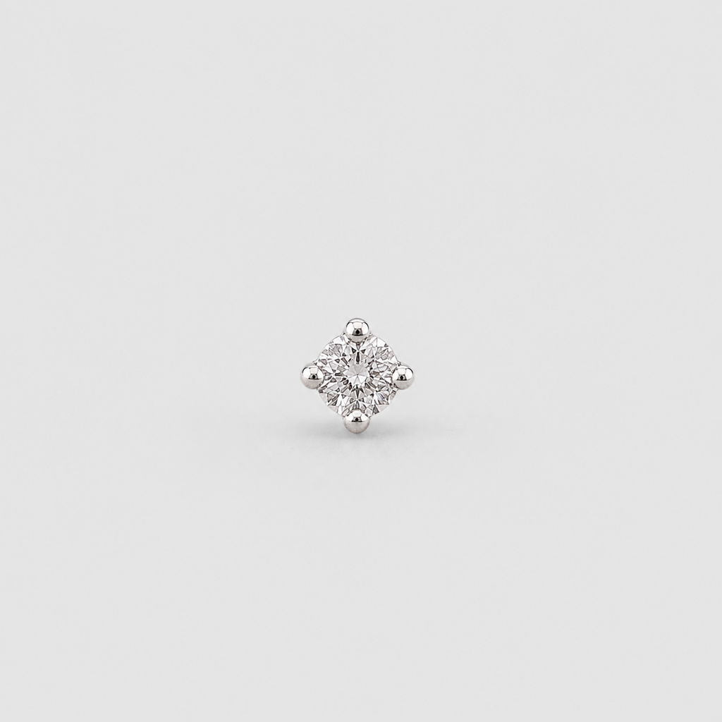 Lab Grown Diamond Solitaire Men's Studs 0.15 Ct. (VS-EF)