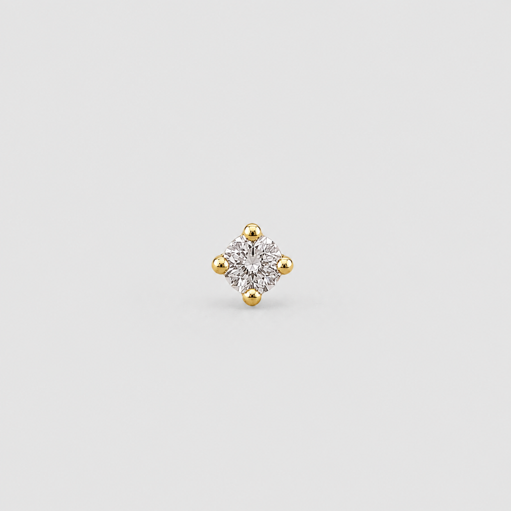 Lab Grown Diamond Solitaire Men's Studs 0.15 Ct. (VS-EF)