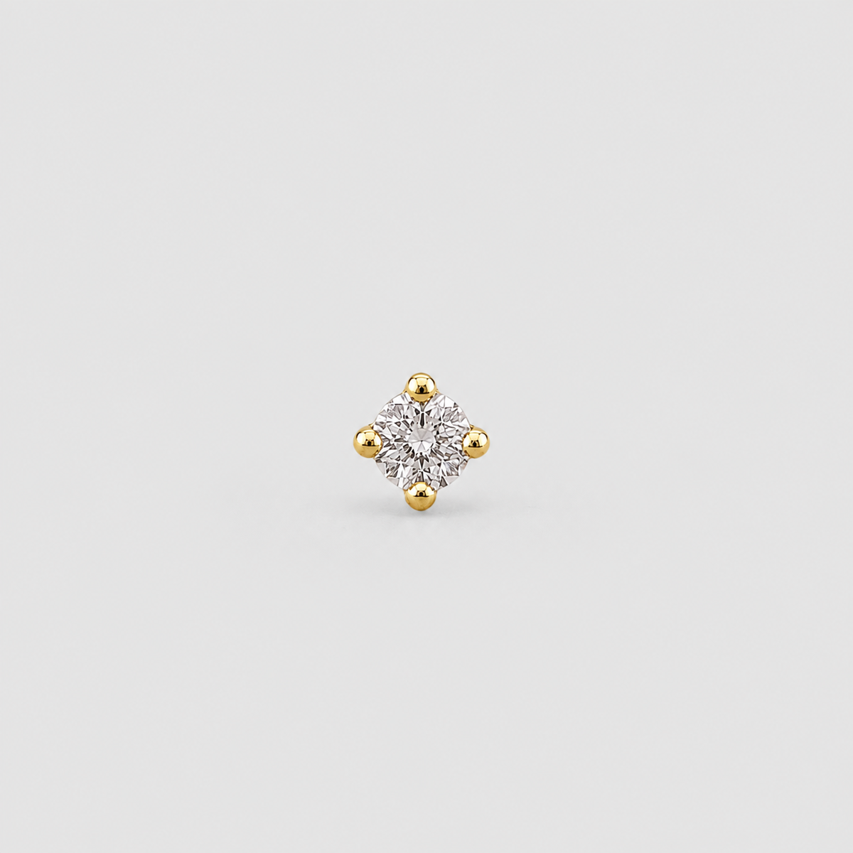 Lab Grown Diamond Solitaire Men's Studs 0.15 Ct. (VS-EF)