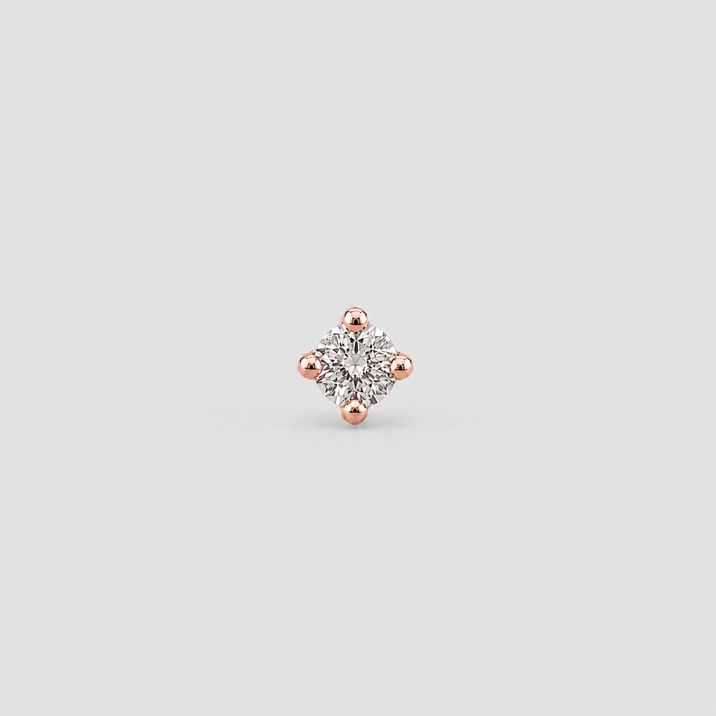Lab Grown Diamond Solitaire Men's Studs 0.15 Ct. (VS-EF)