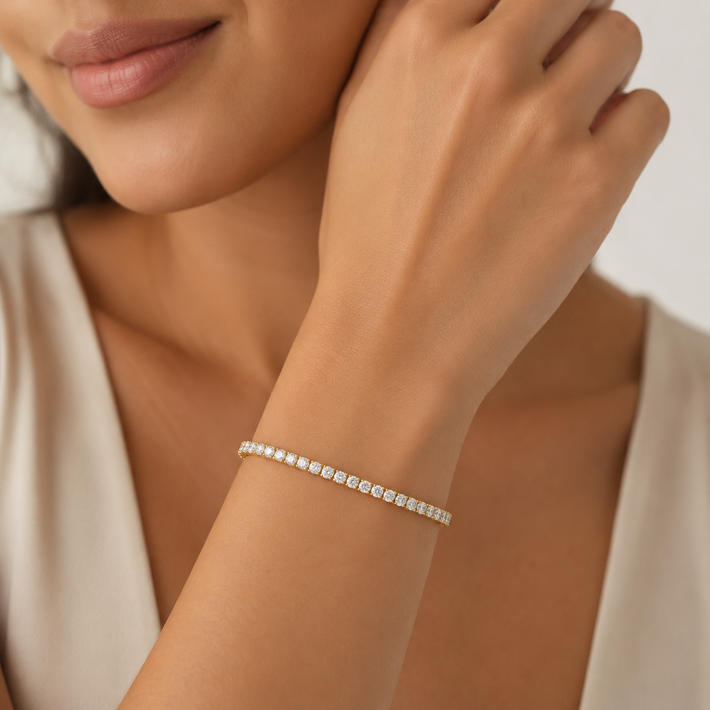 1.50 Ct. Lab Grown Diamond Tennis Bracelet Round Cut (EF-VS SI)