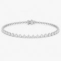 1 Ct. Lab Grown Diamond Tennis Bracelet Round Cut (EF-VS SI)
