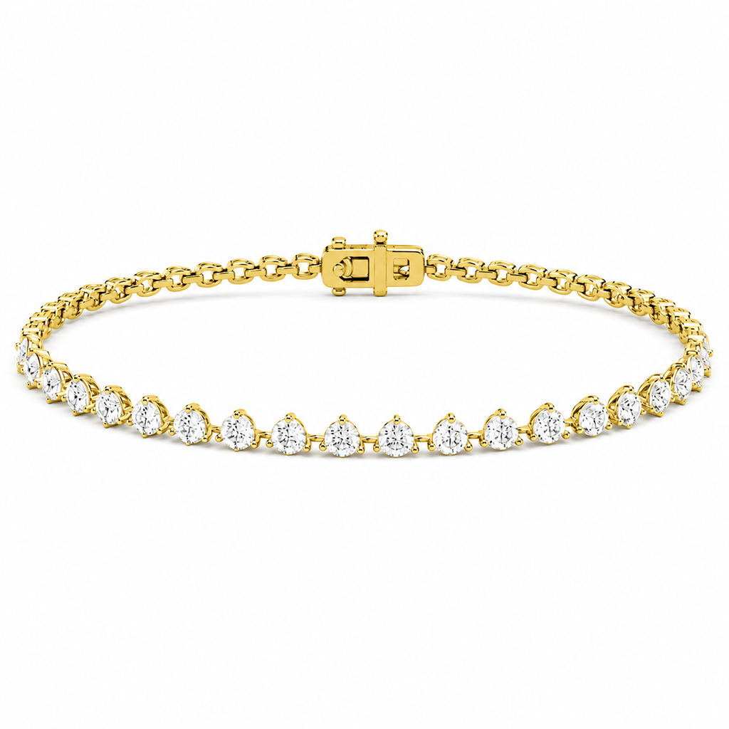 1 Ct. Lab Grown Diamond Tennis Bracelet Round Cut (EF-VS SI)