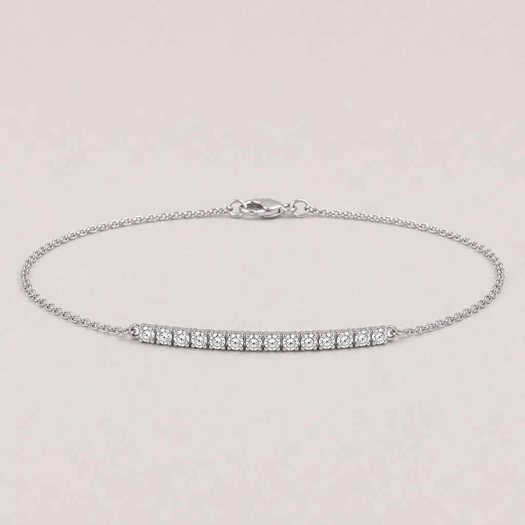 Lab Grown Diamond Tennis Bracelet 0.25 Ct. Round Cut (EF-VS SI)