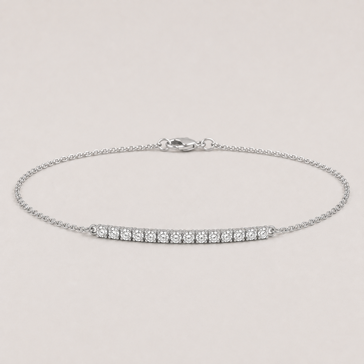Lab Grown Diamond Tennis Bracelet 0.25 Ct. Round Cut (EF-VS SI)