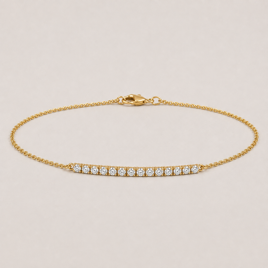 Lab Grown Diamond Tennis Bracelet 0.25 Ct. Round Cut (EF-VS SI)