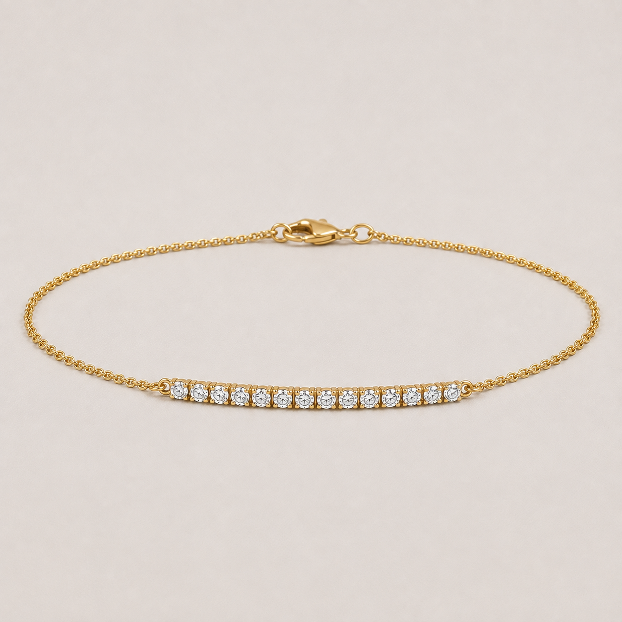 Lab Grown Diamond Tennis Bracelet 0.25 Ct. Round Cut (EF-VS SI)