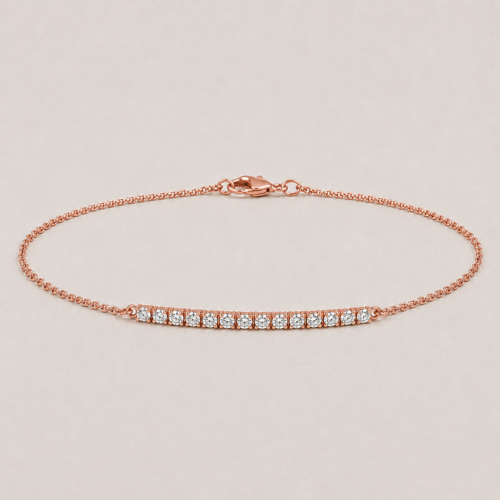 Lab Grown Diamond Tennis Bracelet 0.25 Ct. Round Cut (EF-VS SI)