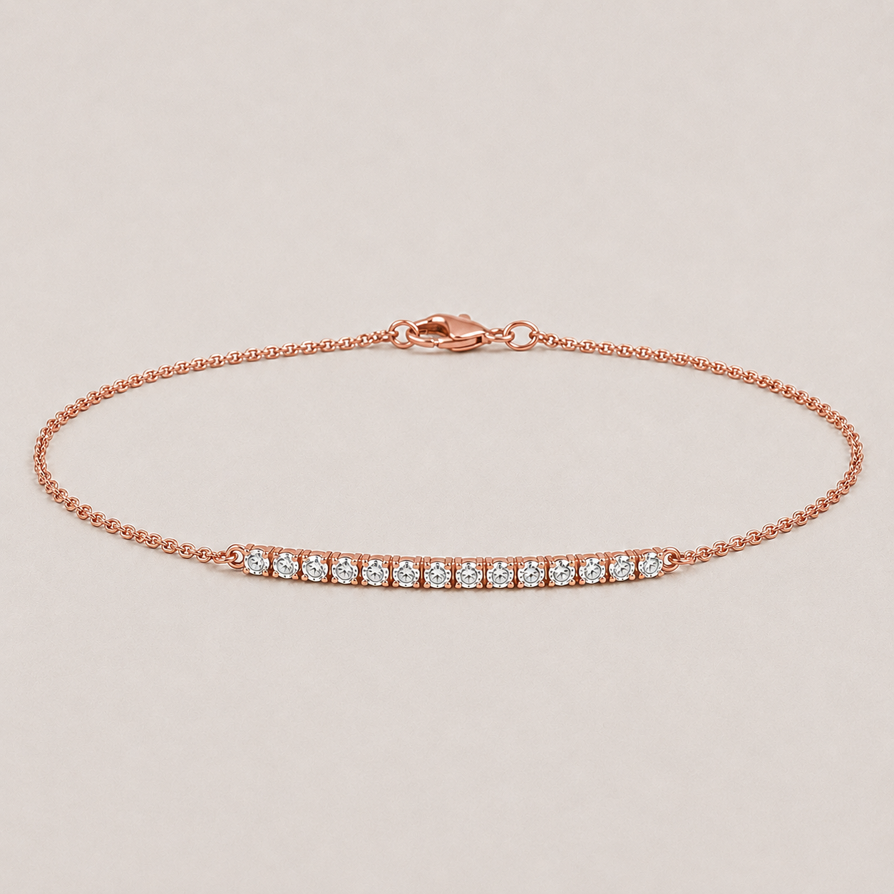 Lab Grown Diamond Tennis Bracelet 0.25 Ct. Round Cut (EF-VS SI)