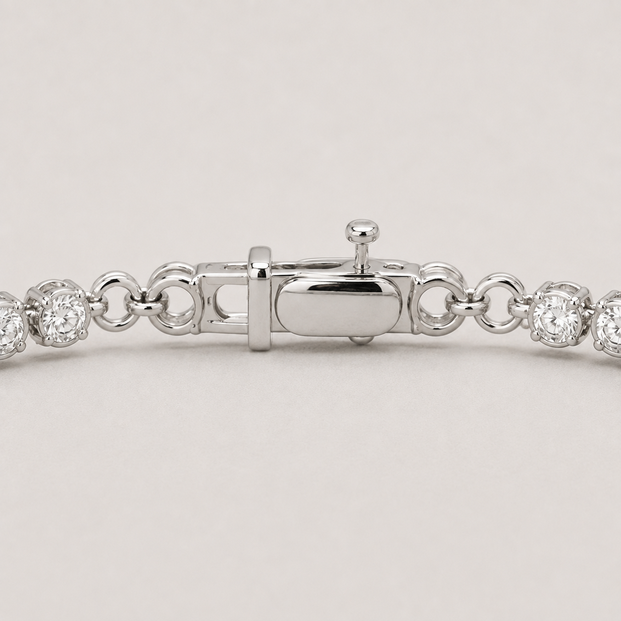 2 Ct. Lab Grown Diamond Tennis Bracelet Round Cut (EF-VS SI)