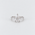 3.13 Ct. Lab Grown Diamond Three Stone Ring Pear & Marquise (VS-EF)