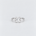 1.90 Ct. Lab Grown Diamond Emerald & Pear Three Stone Ring (VS-EF)